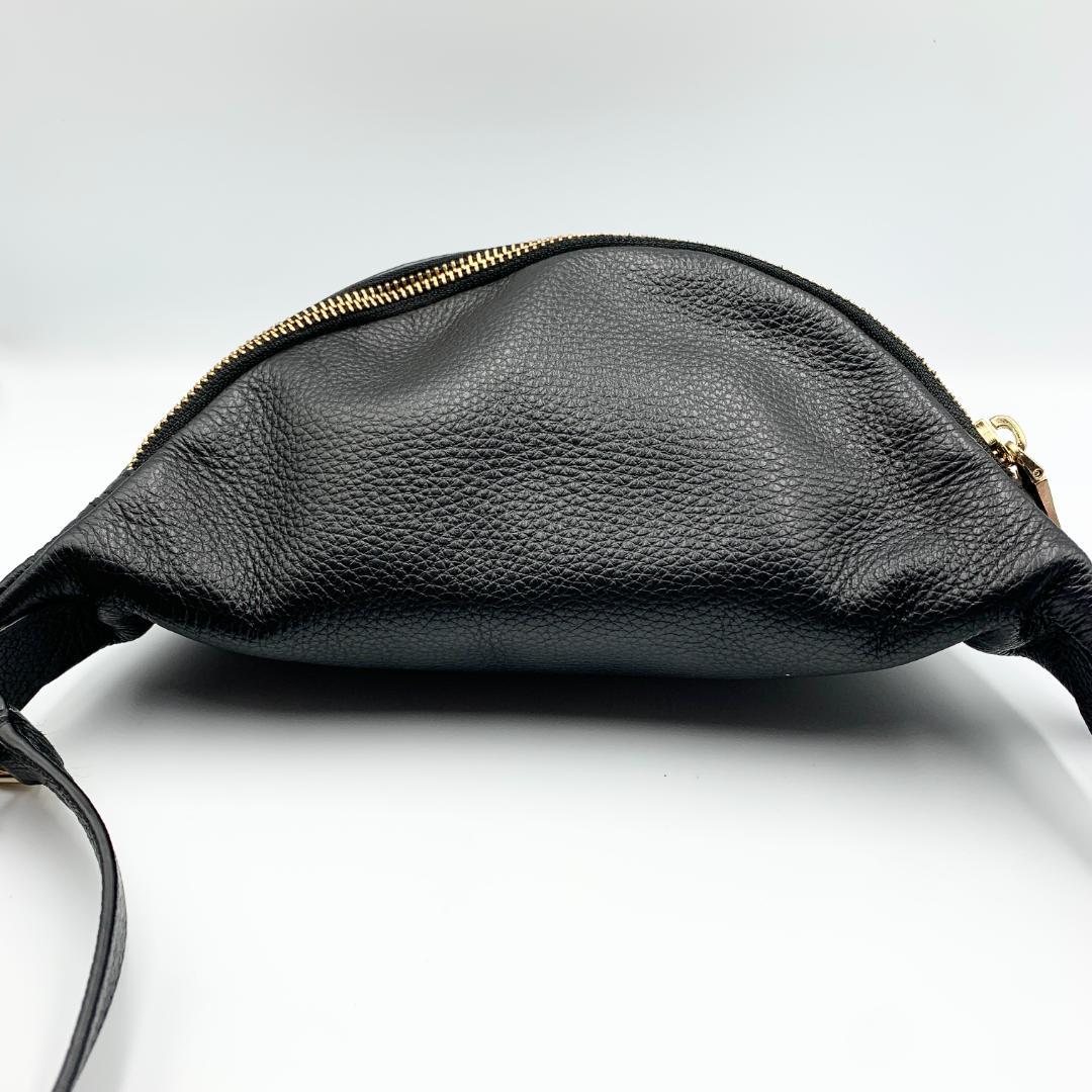 【choco様】コーチ ボディバッグ レザー 斜め掛け ショルダーバッグ 黒