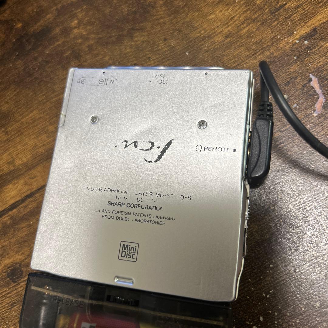 SHARP MD-ST770 ポータブルMDプレーヤー リモコン付き 美品