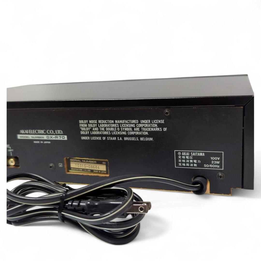【動作品】 AKAI 赤井電機 クイックリバーズカセットデッキ GX-R70