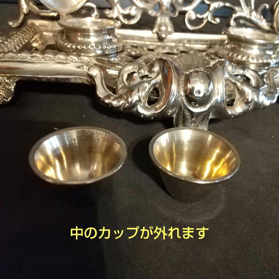 アンティークシルバープレート フランス製 ピッチャー英国製紋章、刻印 6ヶ所