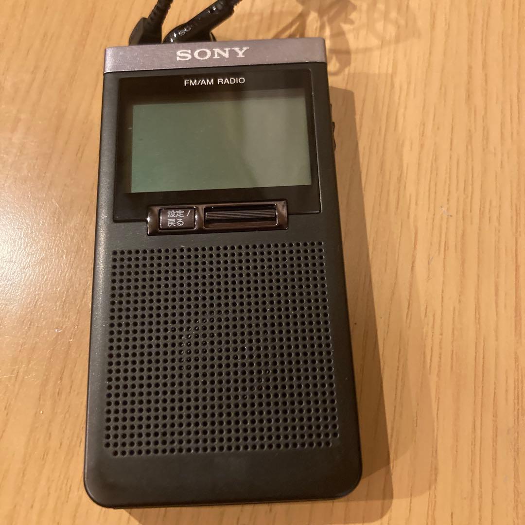 SONY 携帯ラジオ AM/FM ワイドFM対応 SRF-T355 片耳イヤホン