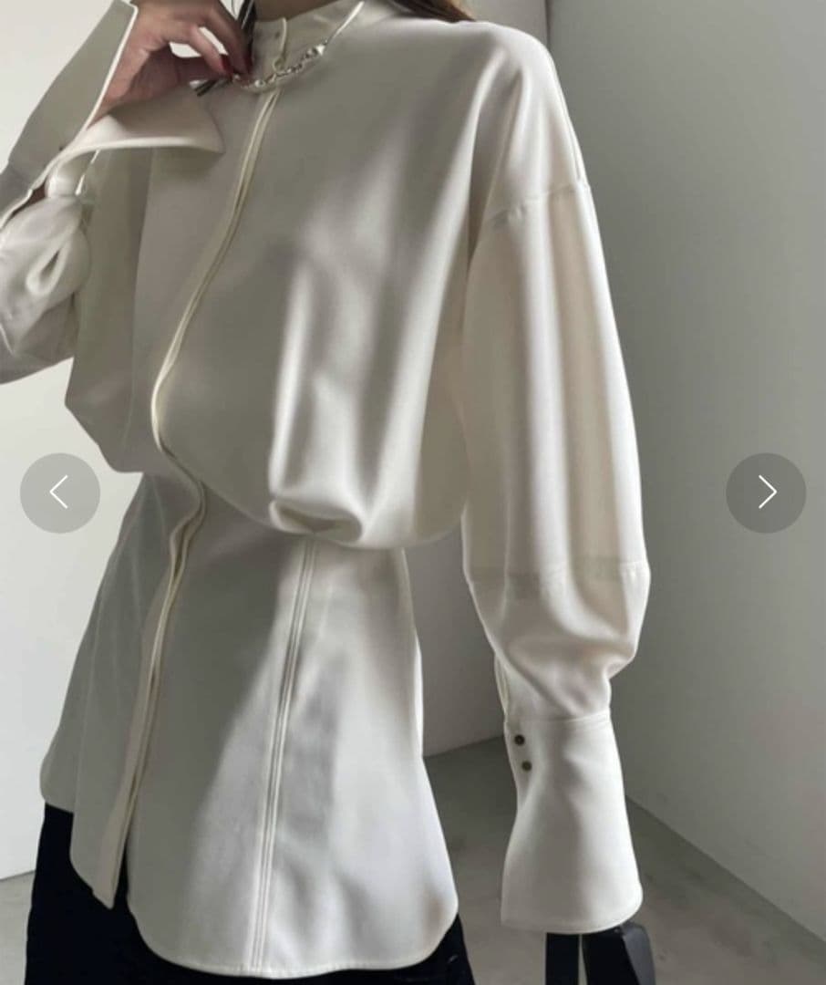 Ameri　UND WAIST BLOUSING BLOUSE