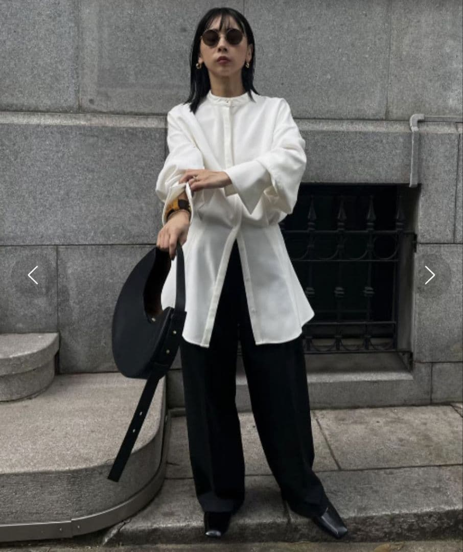 Ameri　UND WAIST BLOUSING BLOUSE