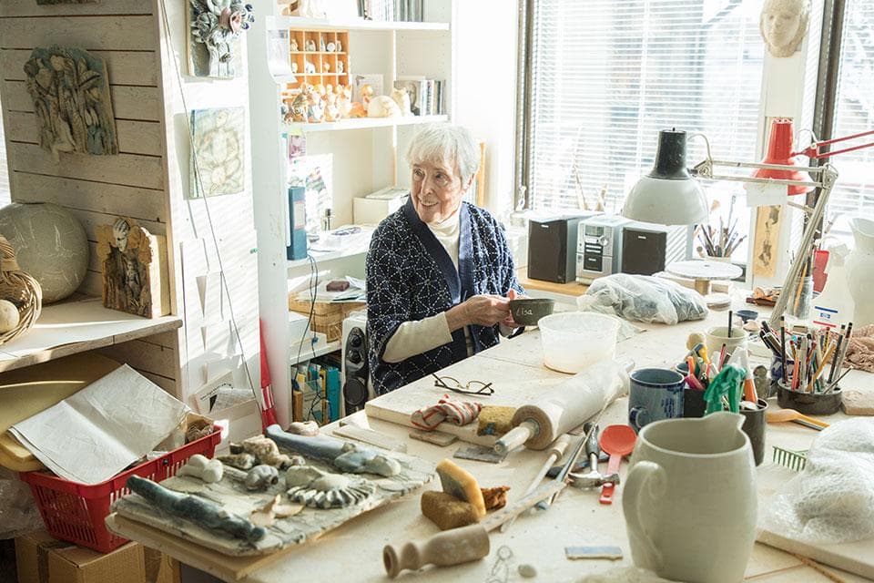 リサラーソン ミラー 陶板 北欧雑貨 検/イデー ウェグナー チーク チェア