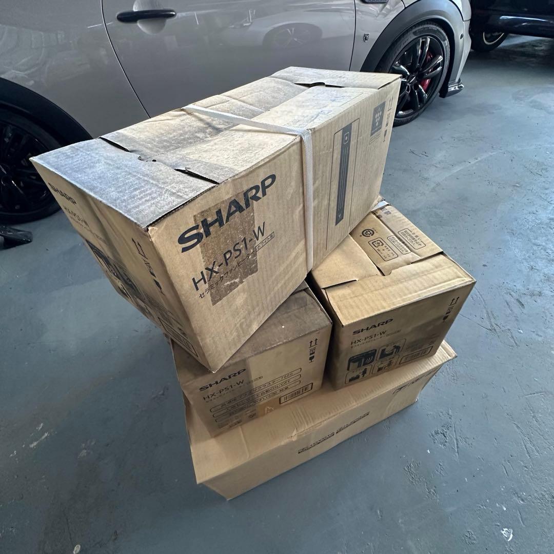 SHARP 小型 セラミックファンヒーター プラズマクラスター HX-PS1-W