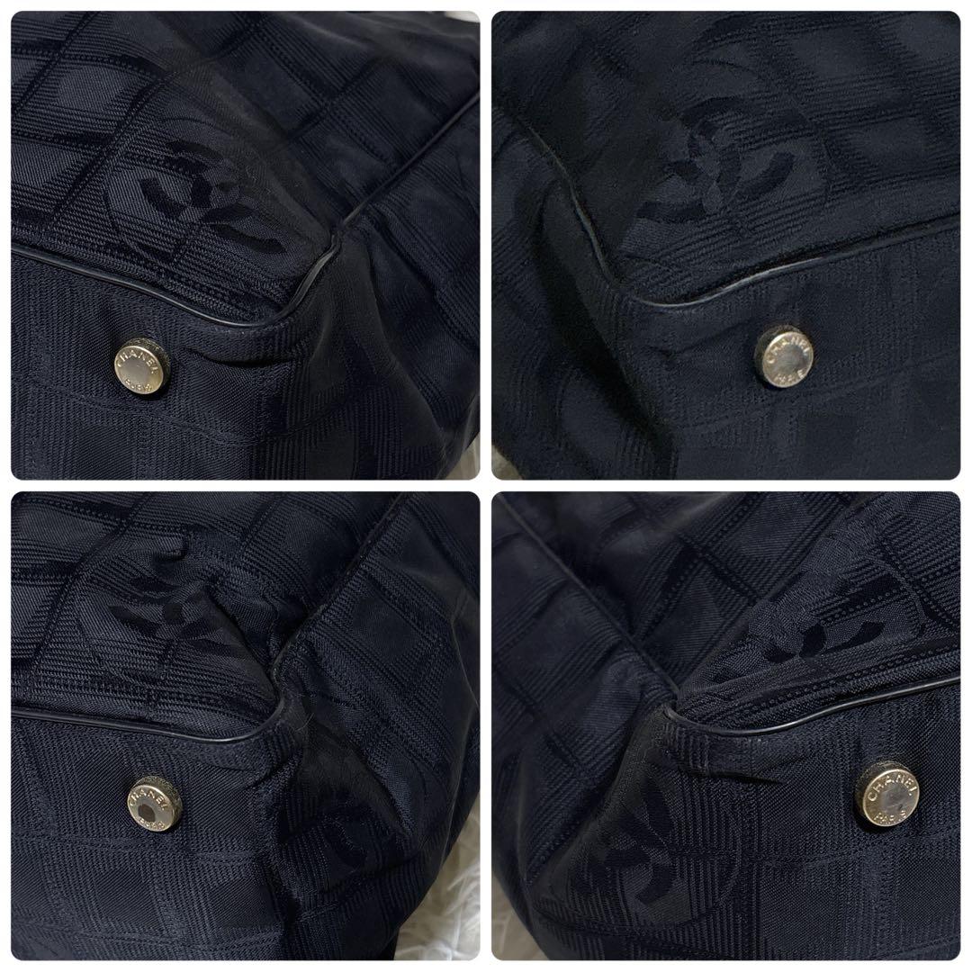 CHANEL ニュートラベルライン PM ココマーク ハンドバッグ 底鋲 8番台