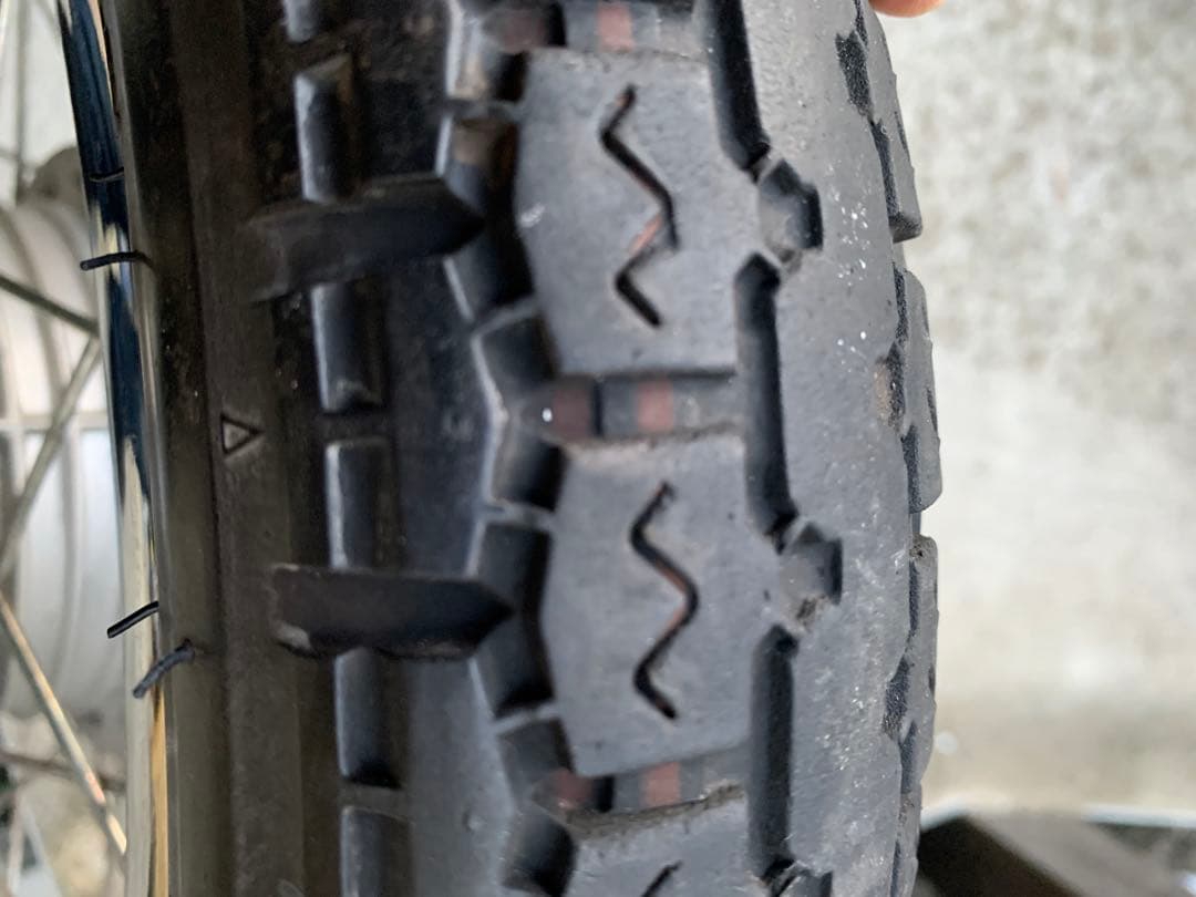 初代スーパーカブプロ50 リヤ14インチタイヤ付ホイール