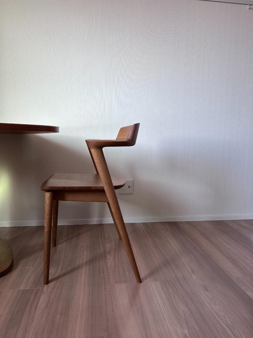 飛騨産業 SEOTO セミアームチェア 2脚目有 N5 板座 座面高45cm②