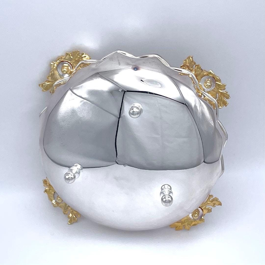 【S】銀座和光 WAKO 銀仕上げ 手編み トレイ 3点セット