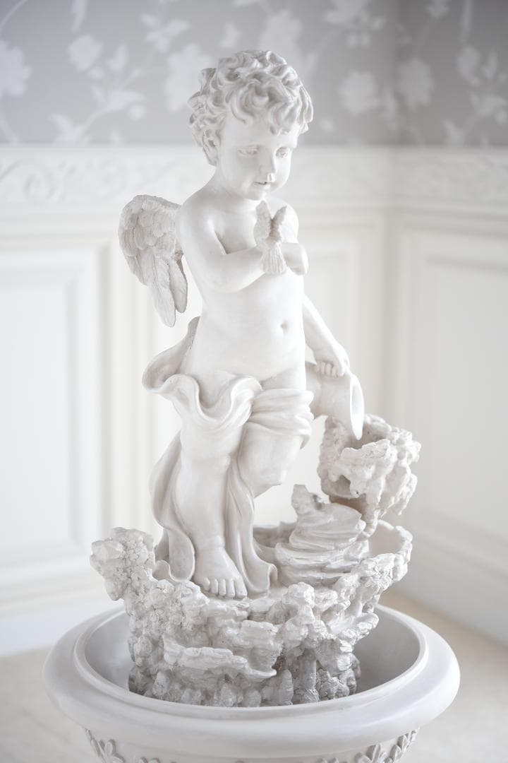 【新品】エンジェル 噴水 天使 ガーデニング 雑貨 庭 置物