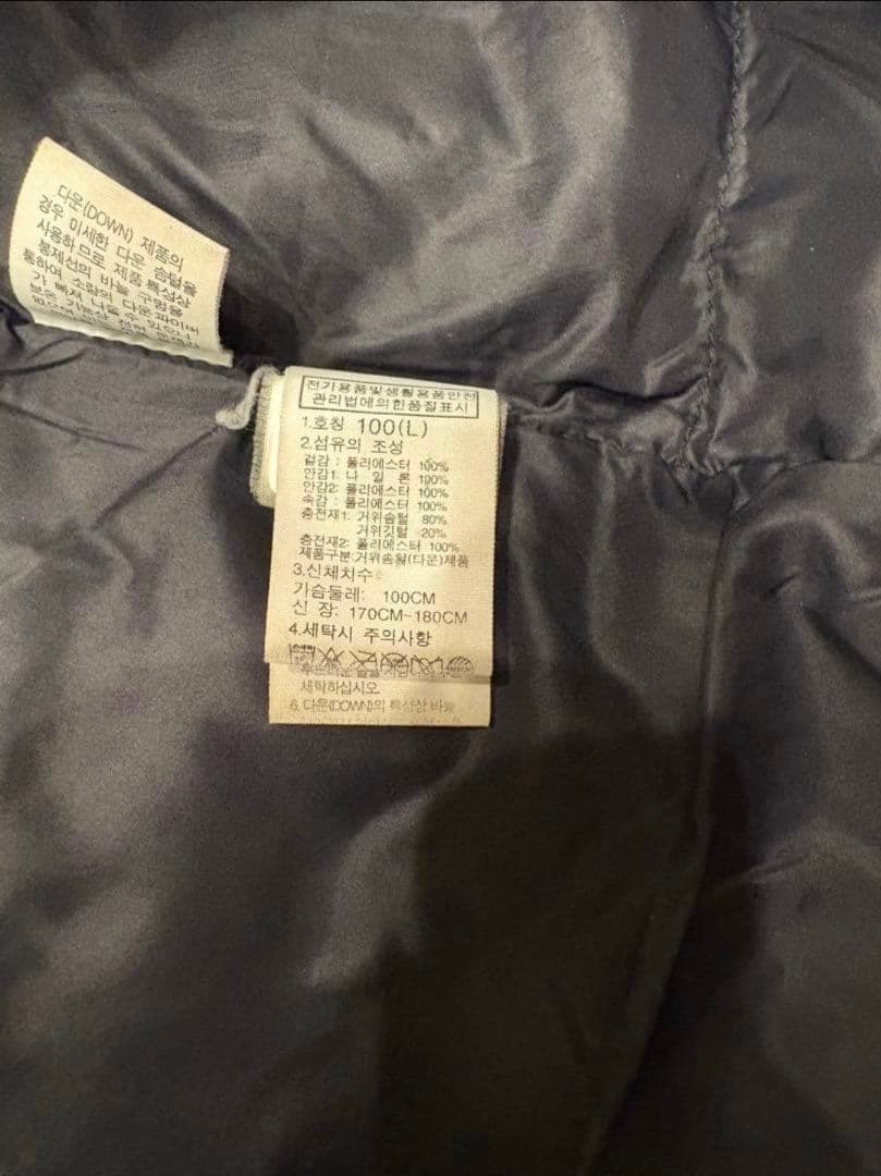 ノースフェイス　ロングダウン　メンズ　L ダウン　ブラック　限定　韓国限定