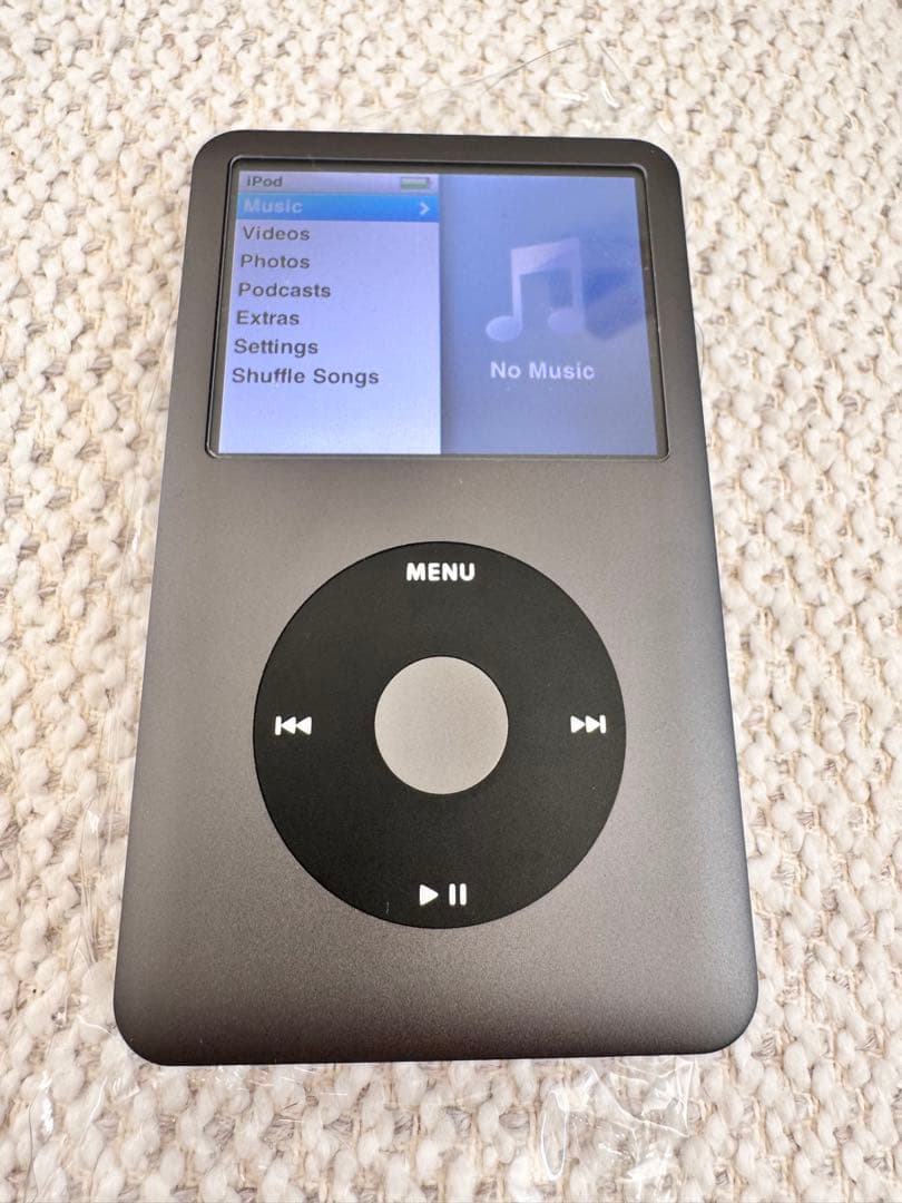 【極美品】iPod classic 第6世代 160GBブラック 新品バッテリー