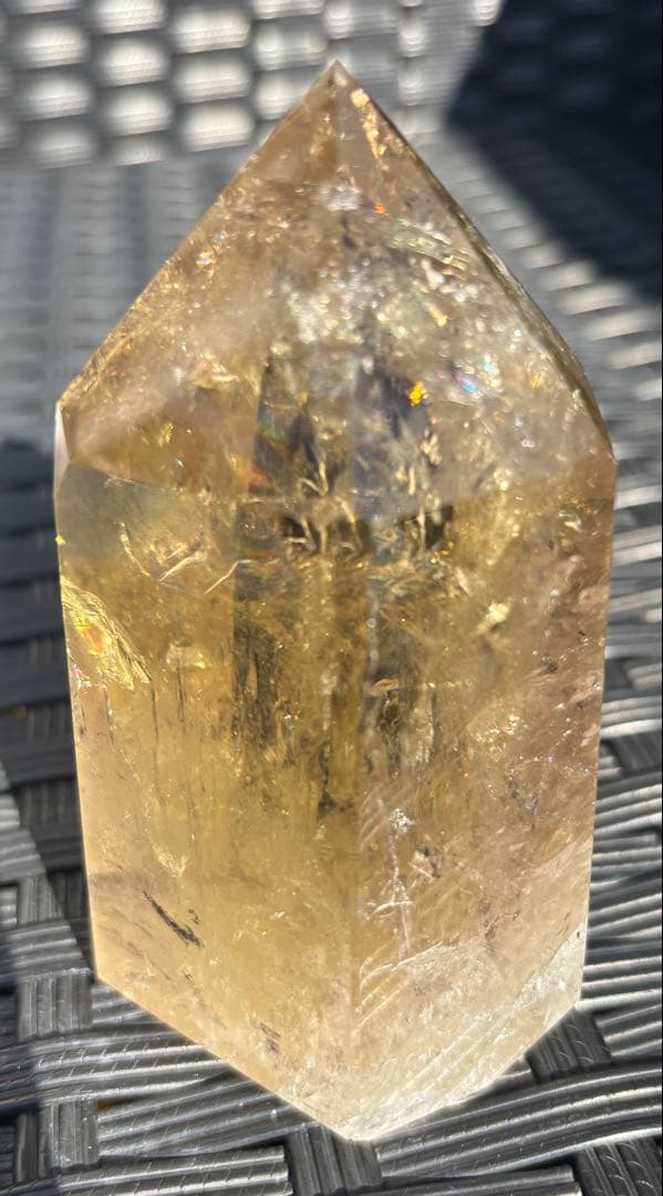 【天然石】爆虹　シトリン　タワー①