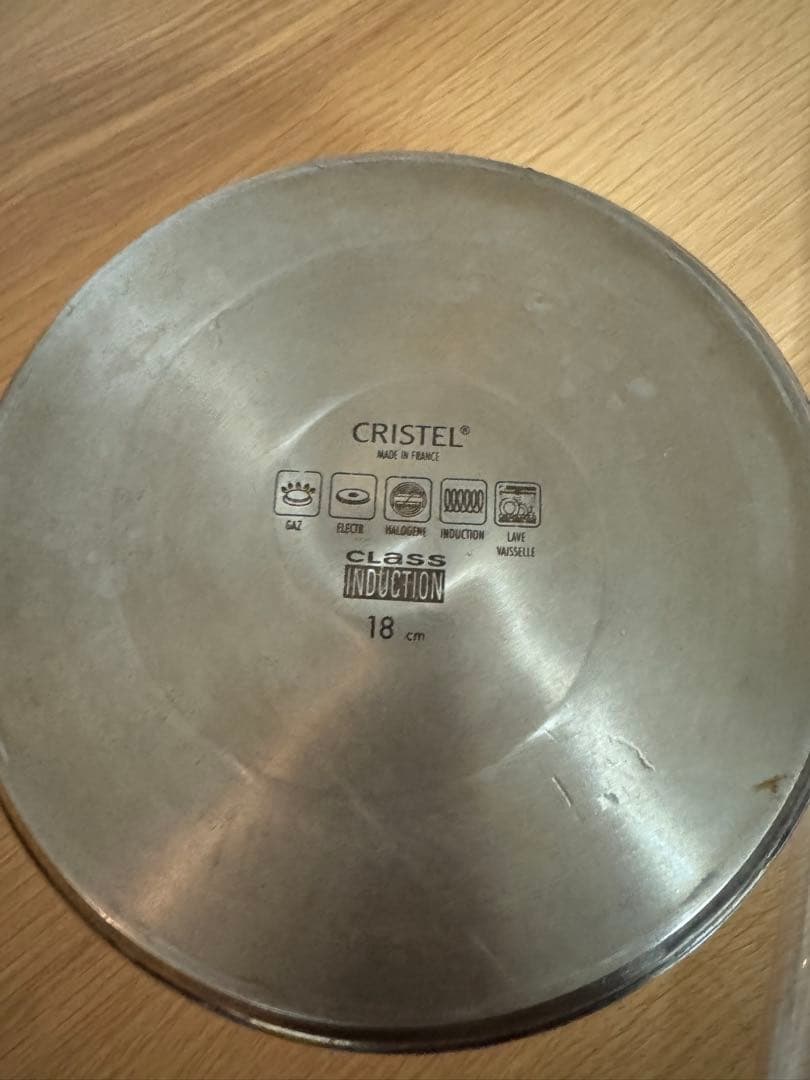 CRISTELクリステル両手鍋3点セット　(16,18,20cm)ステンレス製