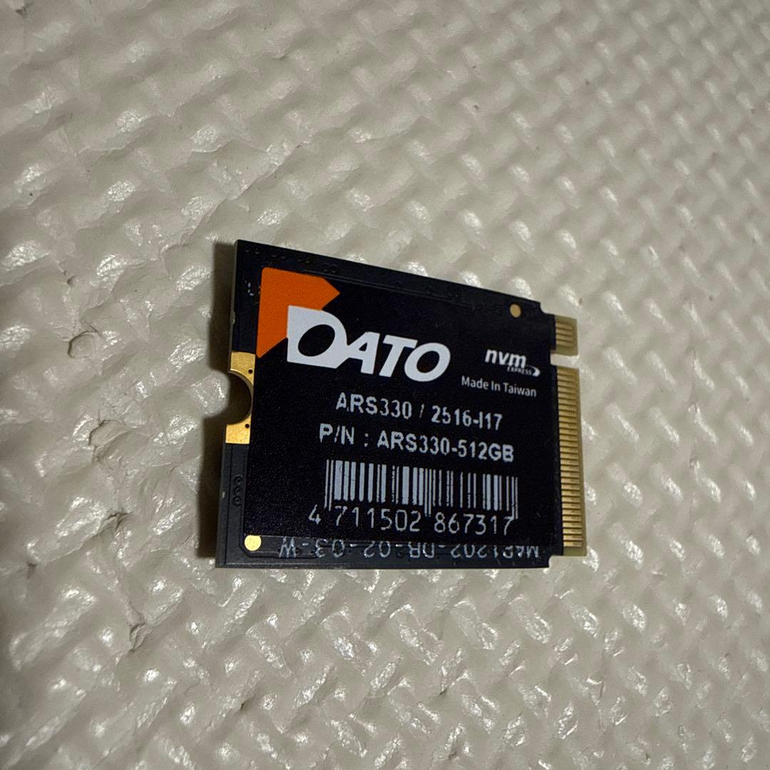 内蔵型SSD DATO M.2 2230 SSD PCIe 512GB NVMe ARS330