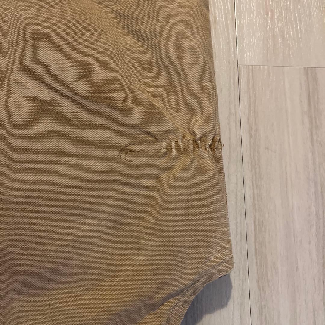 carhartt ベスト カーハート ダックベスト ベージュ キルティング　古着