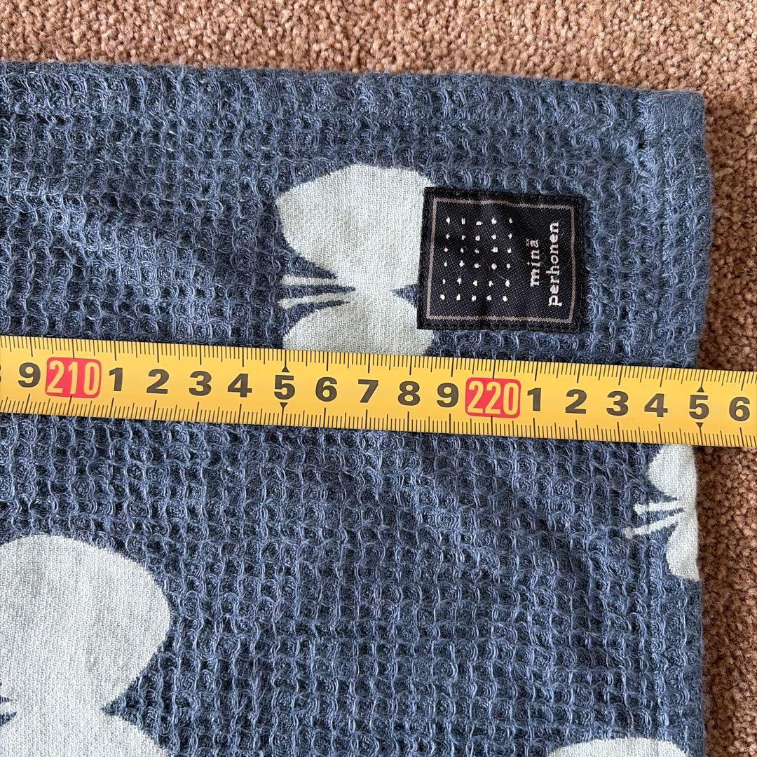 ミナペルホネン　リバーシブル蝶柄ブランケット 約225cm x 153cm