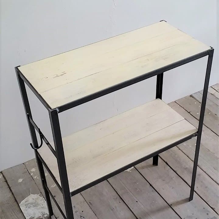 アイアンシェルフ/Iron shelf/2段/シャビー加工