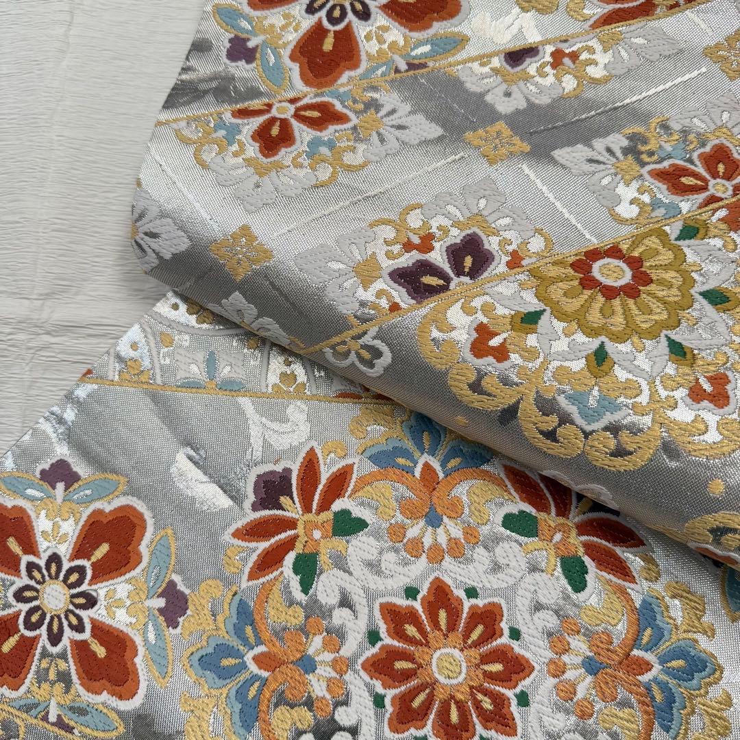 値引最終価格【志都香】正絹 袋帯 唐織 西陣織 振袖 訪問着 礼装 正倉院華文