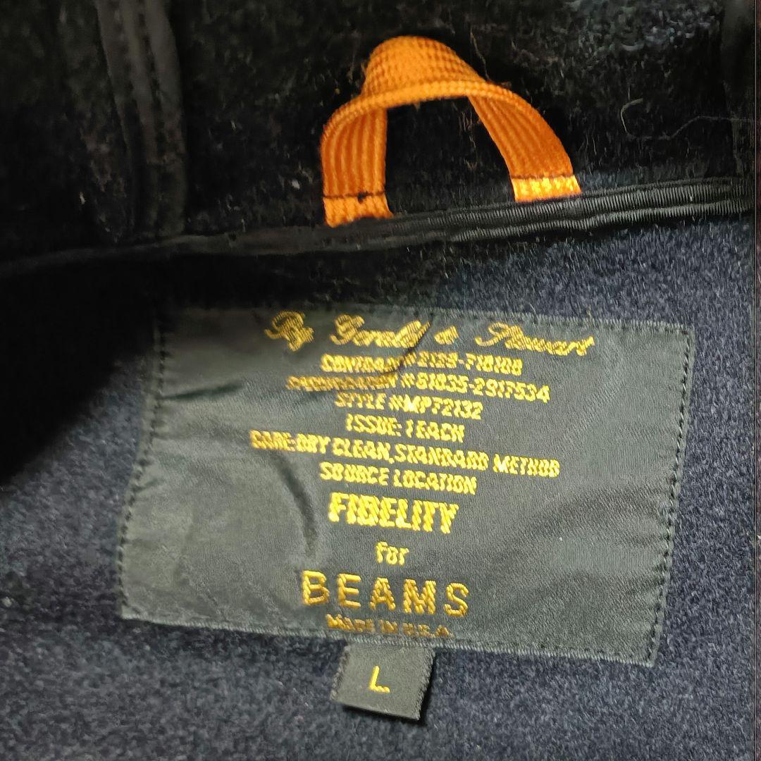 美品【FIDELITY✕BEAMS別注】アメリカ製 ダッフルコート Lサイズ