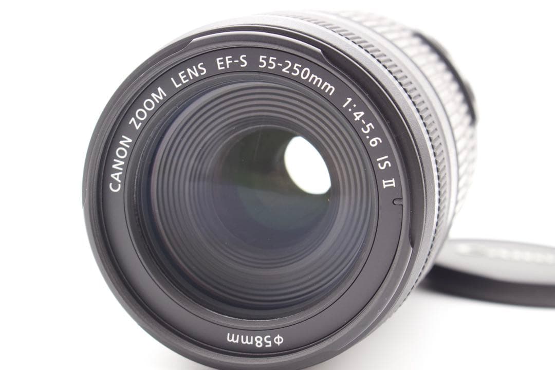 Canon EF-S 55-250 IS Ⅱ型　純正望遠レンズ　箱付き美品