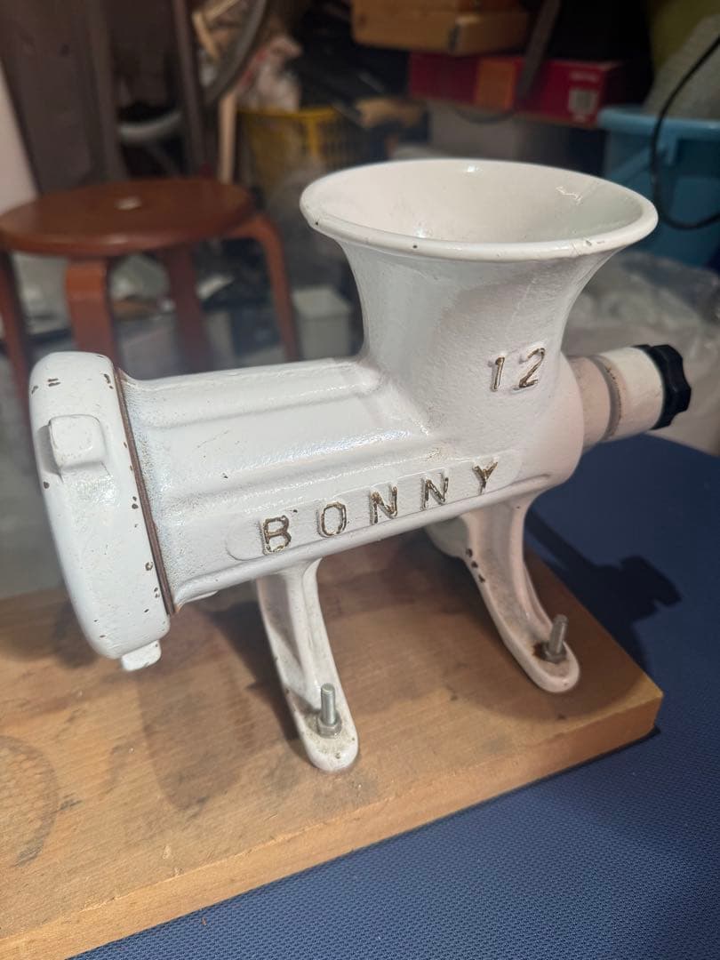 ⚫️ボニー 手動式ミートチョッパー 　肉ミンチ　みそ作り　豆ミキサー　じゃこ天作り