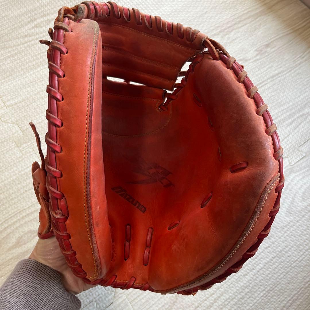 Mizuno Select 9 軟式グローブ キャッチャーミット　オレンジ