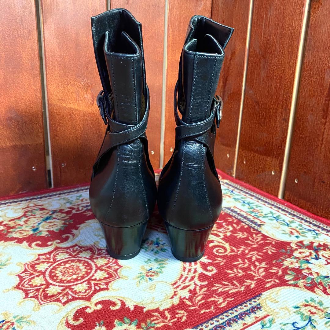 HERMES エルメス バックル アピ レザー ショートブーツ