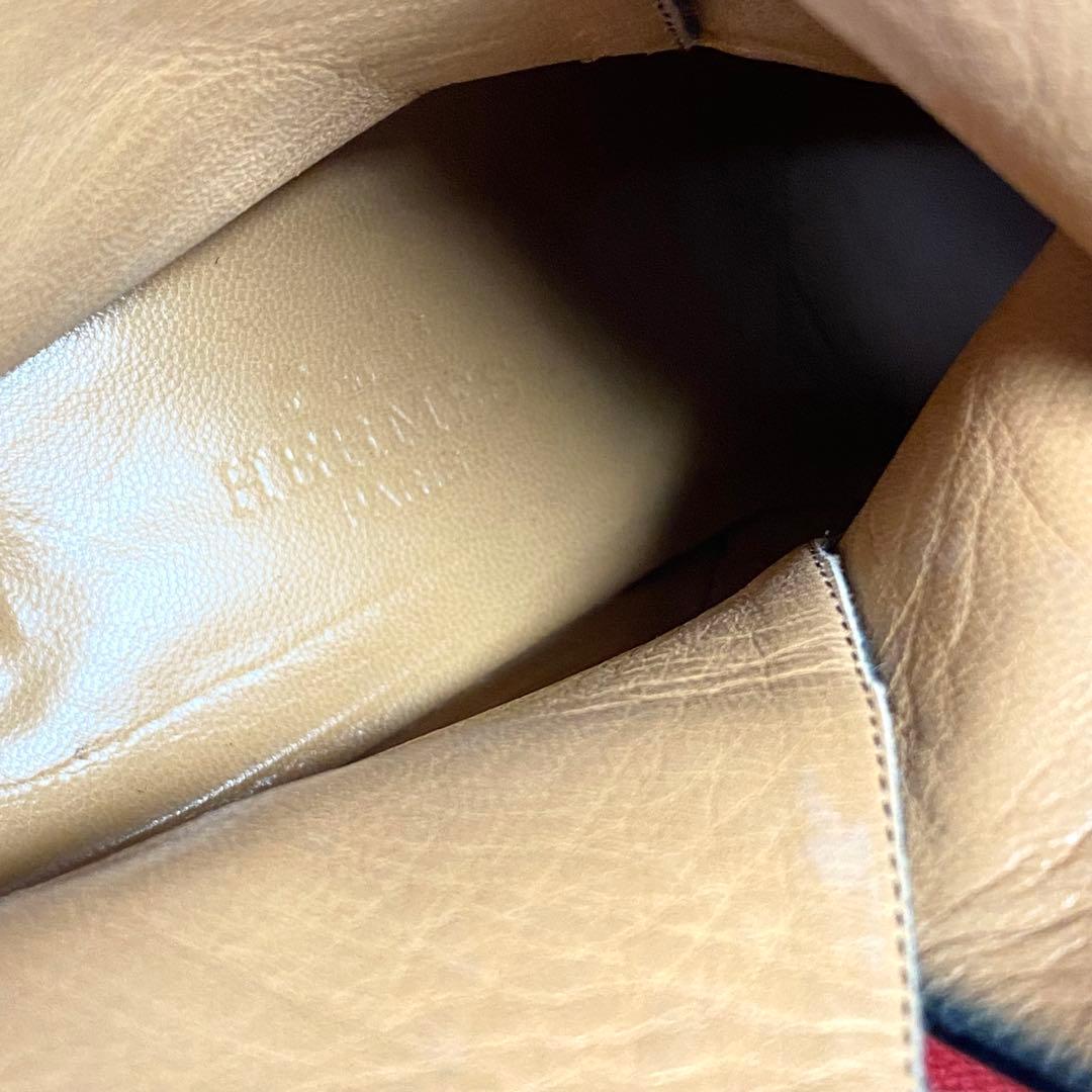 HERMES エルメス バックル アピ レザー ショートブーツ