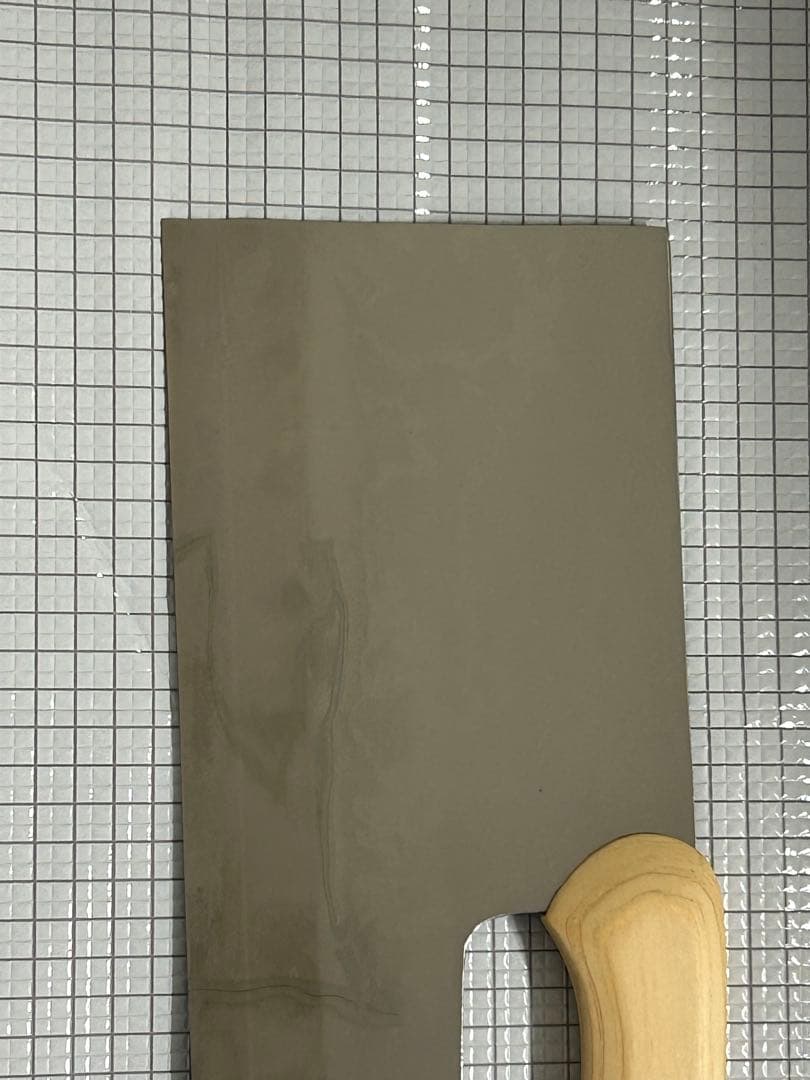 仙助 包丁 蕎麦包丁 ダマスカス 鏡面仕上げ 安来鋼青紙二号 330mm 檜曲柄