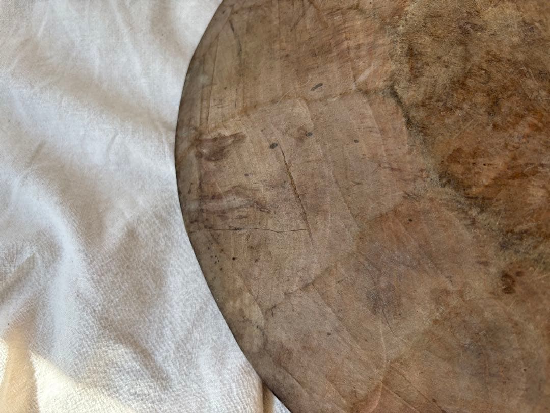 古道具　木皿　繭皿　枯れた皿