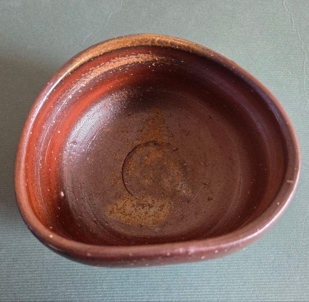 備前焼 伊勢崎満作 抹茶茶碗 木箱、共布、栞付