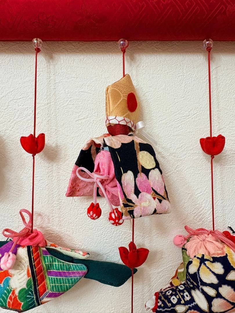 可愛いつるし雛壁掛けタイプ　No.180 桃の節句・ひな祭り・さげもん吊るし飾り