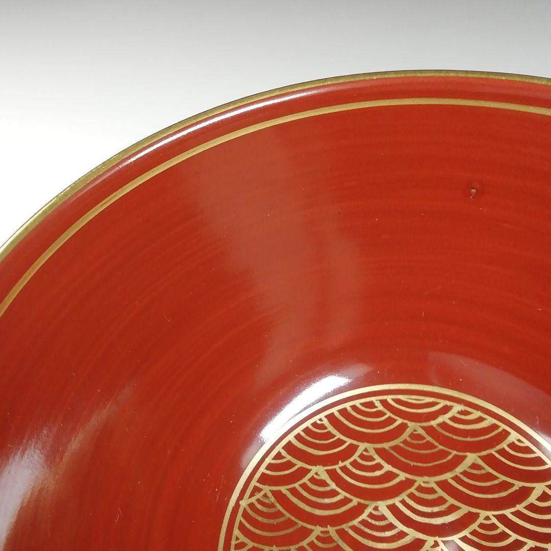 Ｔ７０４　茶碗　『五彩金襴手』『二代　手塚玉堂 造』　共箱　抹茶碗　茶道具