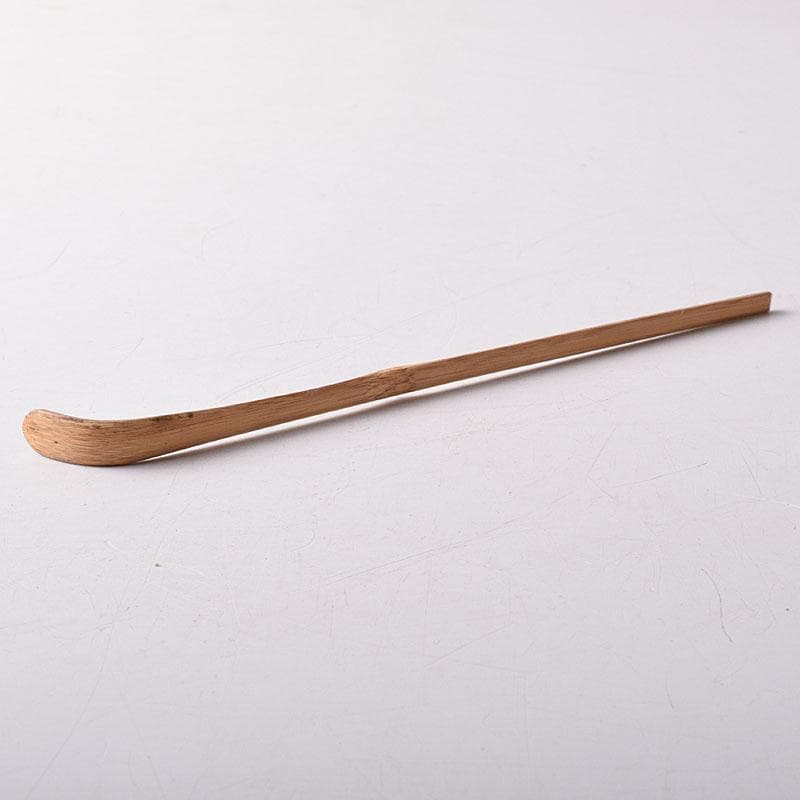 茶道具　影林宗篤作　茶杓　銘知足　前大徳　福本積應書付　共筒共箱　C　R8502