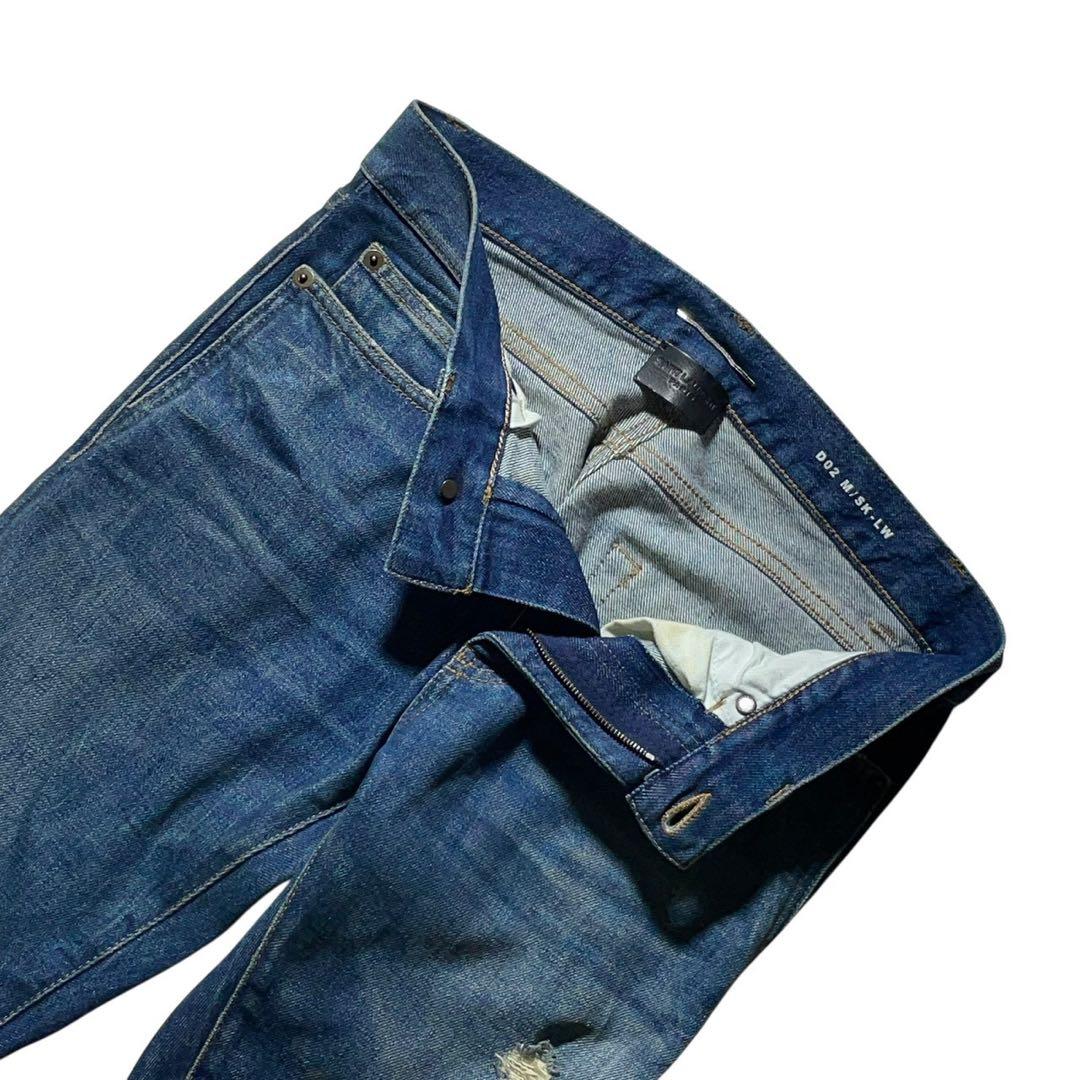 最高級✨SAINT LAURENT PARIS D02 クラッシュデニム エディ