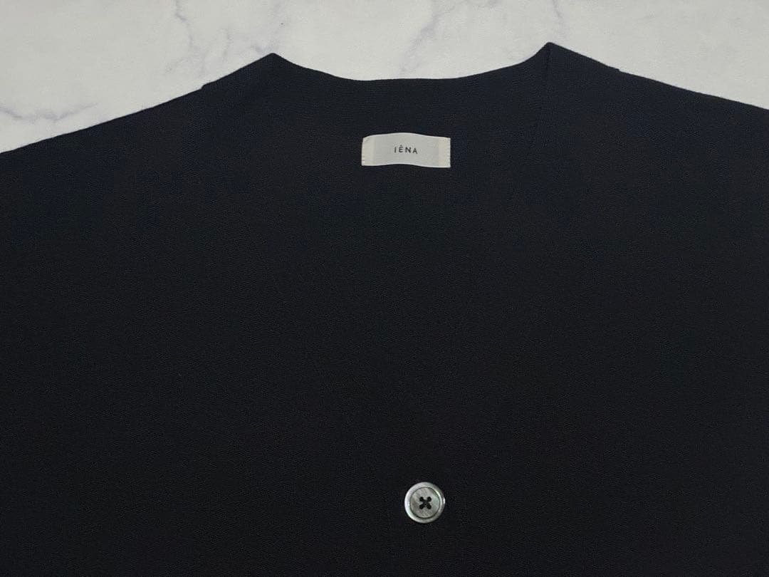 美品！IENA スーパーファインスムース ショートカーディガン　イエナ　24AW