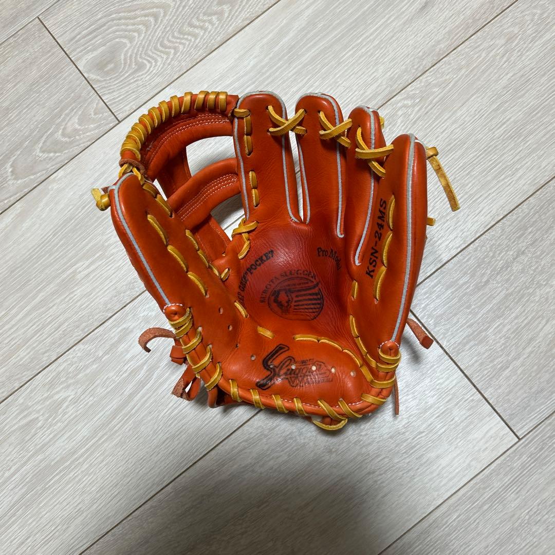 あきら　久保田スラッガー　24MS 木浪選手、中野選手使用 軟式グローブ