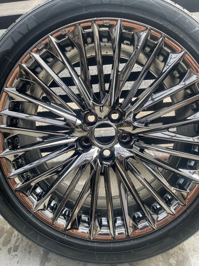 ＷＡＬＤジェニュインラインＦー００１２０インチホイールタイヤセットガリ傷一切なし