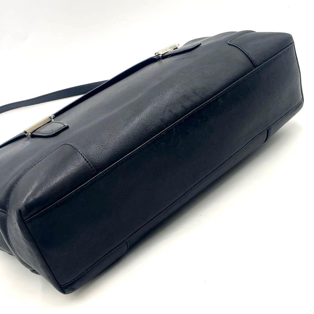 【美品】LOEWEロエベ ビジネスバッグ 2way メンズ レザー アナグラム