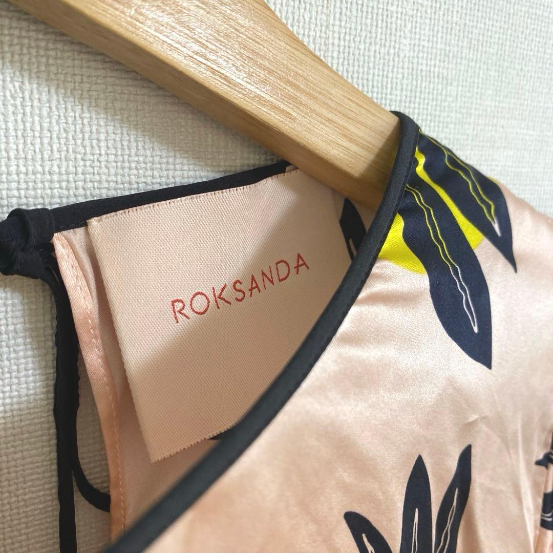 ROKSANDAロクサンダ　リーフプリント　ブラウス