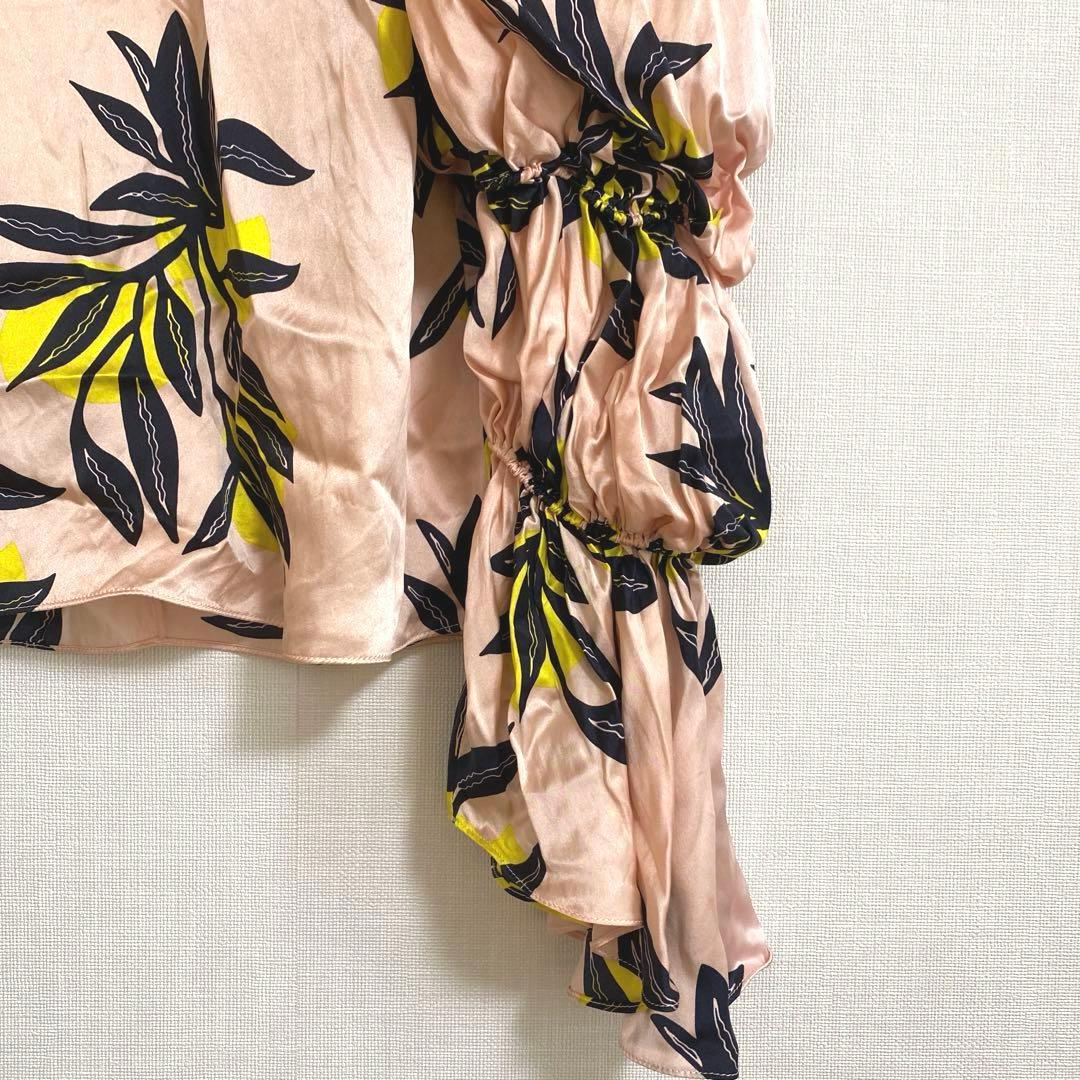 ROKSANDAロクサンダ　リーフプリント　ブラウス