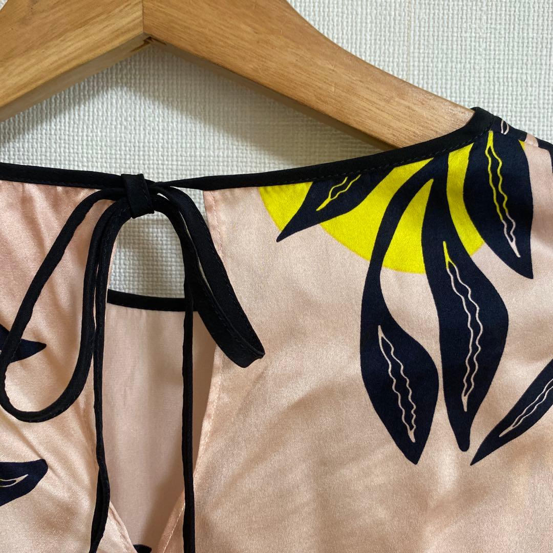 ROKSANDAロクサンダ　リーフプリント　ブラウス