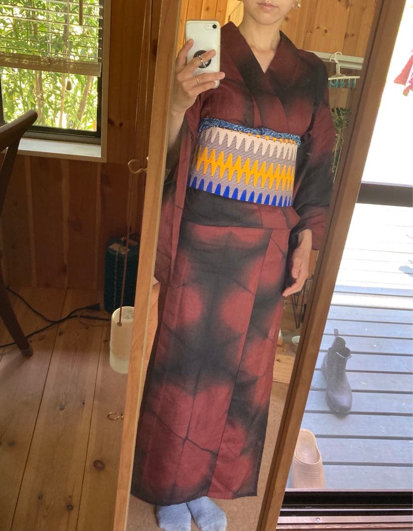 益田屋源兵衛　綿絽　着物　浴衣　高級浴衣