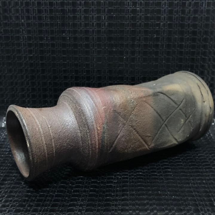 古美術◼️蔵から古そうな謎の備前焼みたいな壺、壷が出て来ました、茶道具、花道具