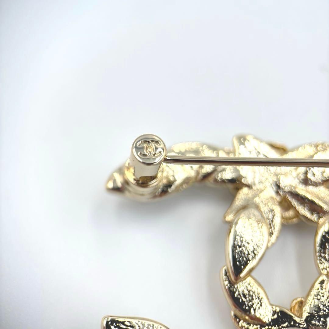 【極美品】シャネル CHANEL ブローチ ココマーク スター　ラインストーン