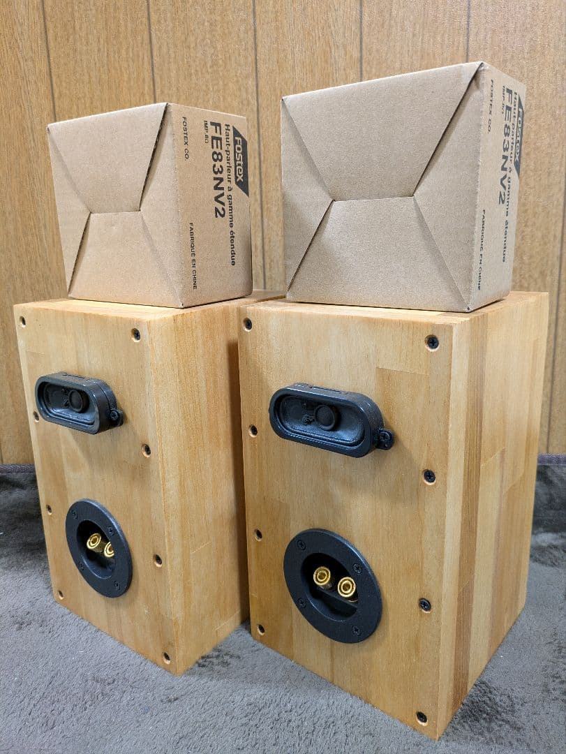 マツモト工芸さん　wooden12 Wバスレフ4スピーカー　自作スピーカー