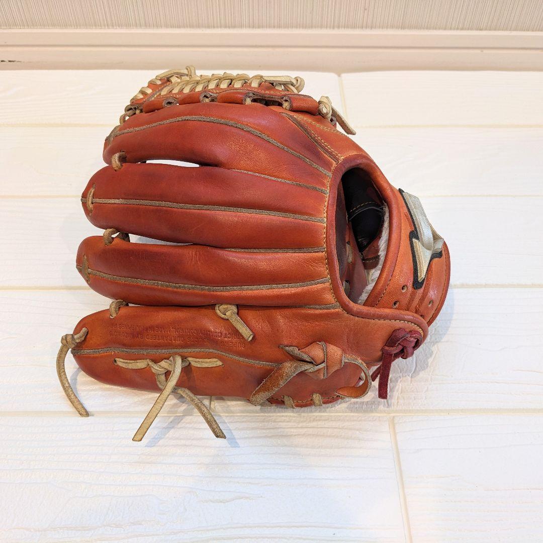 ミズノ グローバルエリート 内野手 硬式グローブ 硬式用 オレンジ