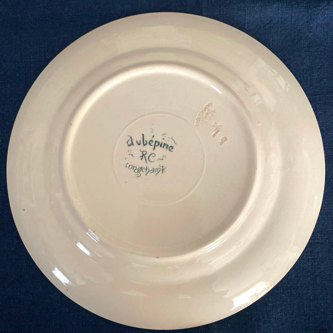 ロンシャン　Longchamp　平皿プレートフランスアンティーク　花