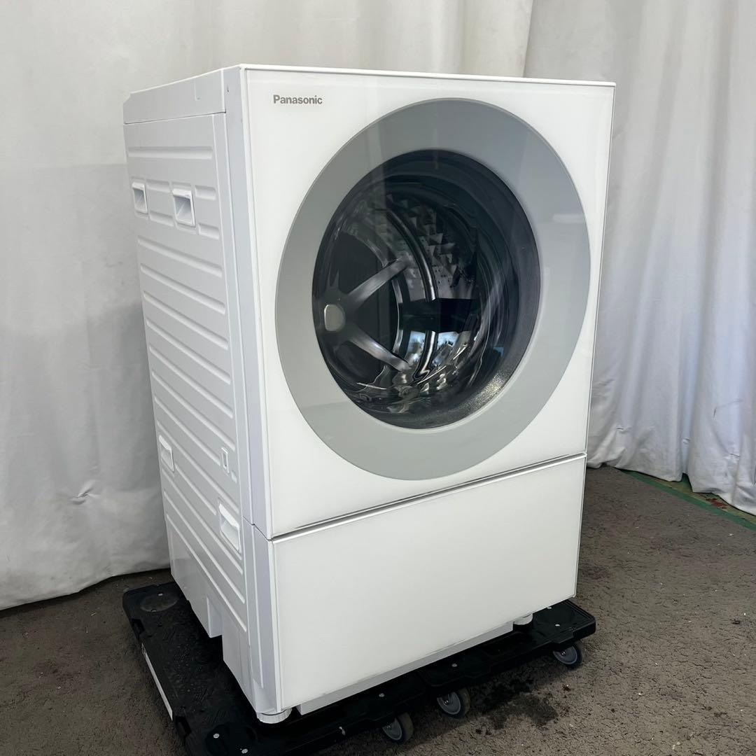 ★134　ドラム式洗濯機　パナソニック　7キロ　キューブル　単身　白　設置無料